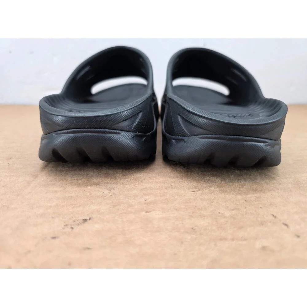 Hoka One One Ora Recovery Slide Sandals Shoes Mens Size 8 Black Comfort Slip On